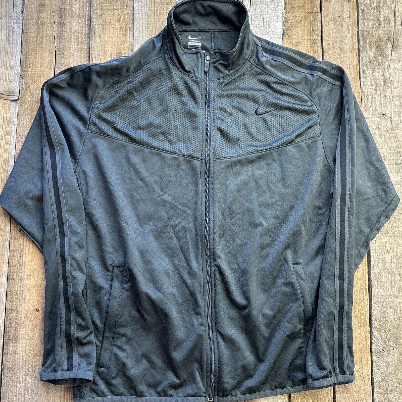 SACAI X NIKE Nike Giacca Leggera Sportiva Nera con Zip Uomo Taglia XL