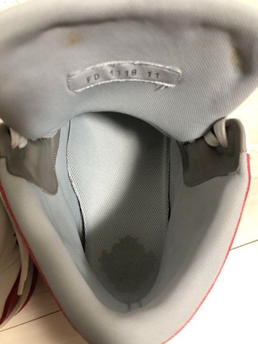 LOUIS VUITTON 19SS High Cut Sneakers Men Size11/US12 White/Red With Box - Picture 8 of 10