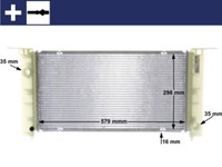 Mahle KüHler WasserküHler MotorküHler FüR Fiat Stilo 192 1.6 16V 1.4 192