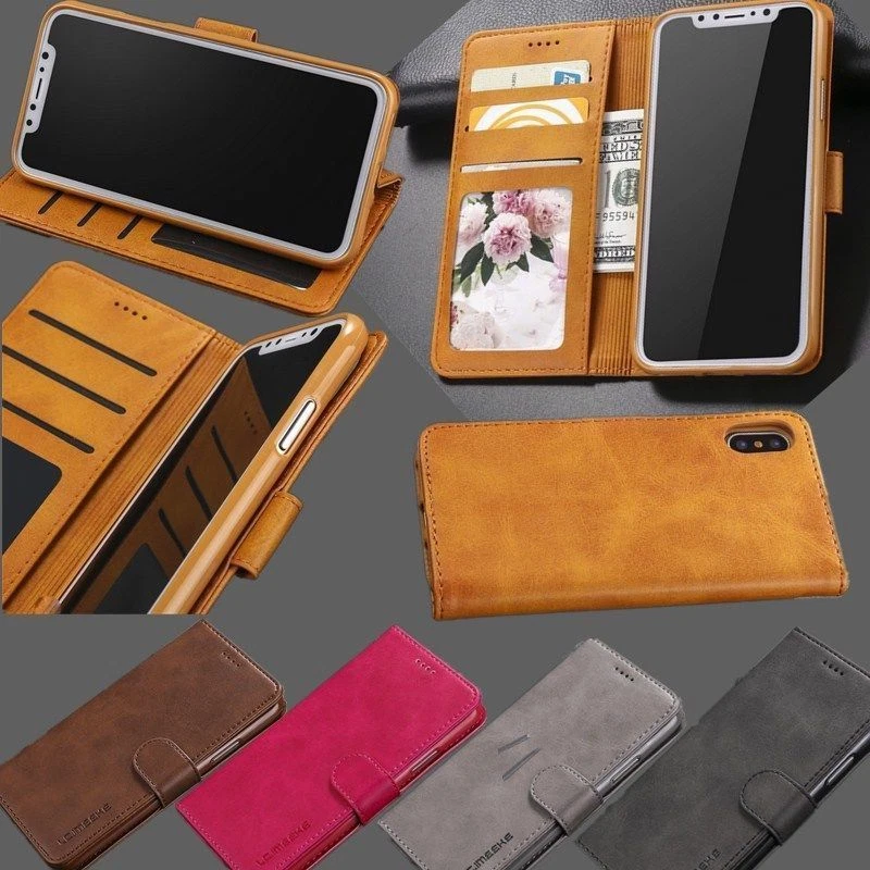 Shockproof Leather Flip Wallet Case Cover For iPhone 17 16 Pro Max 15 14 13 12 - Image 2 of 4