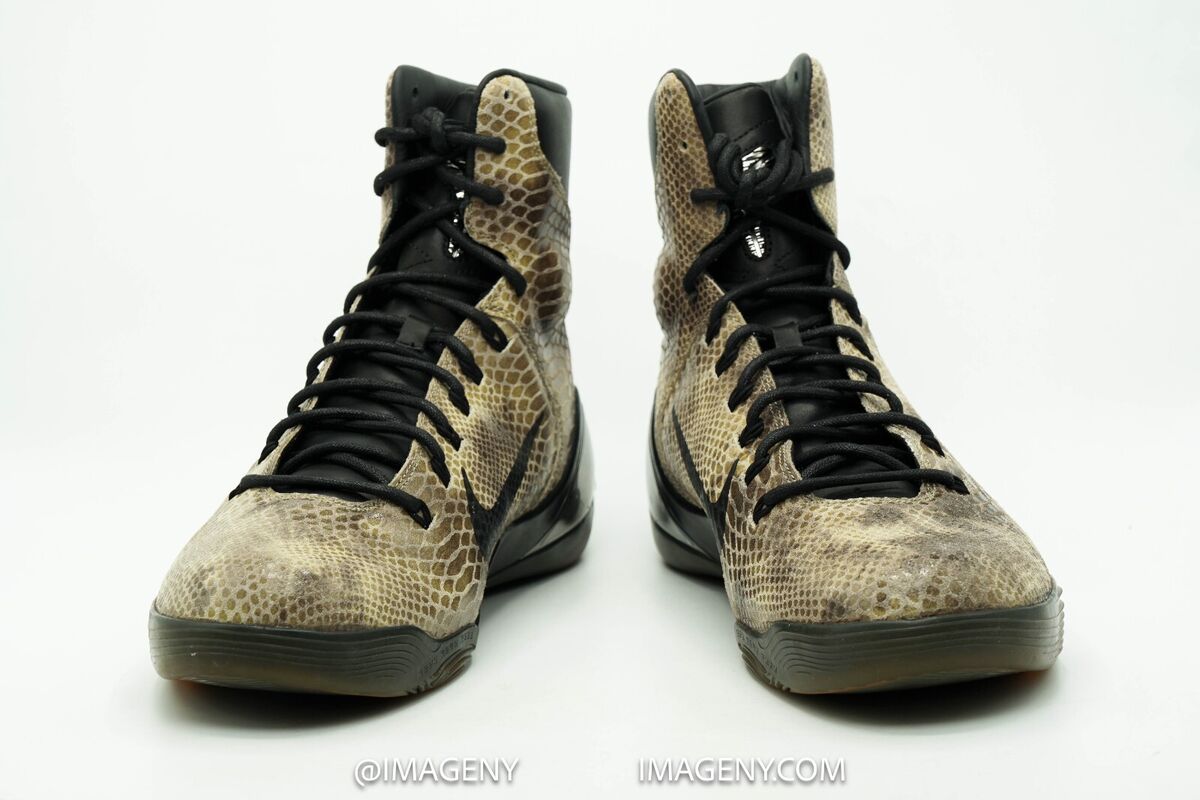 NIKE KOBE IX HIGH EXT QS NEW SIZE 10 SNAKE SKIN BLACK 716616 NIKE KOBE IX HIGH EXT QS NEW SIZE 10 SNAKE SKIN BLACK 716616