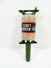Natural Jute Twine String 328 Feet with Roller Dispenser Handle Garden Crafts