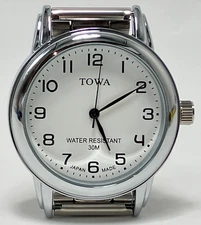 TOWA Wristwatch Silver TW002M-1 Men Quartz Watch Band Japan