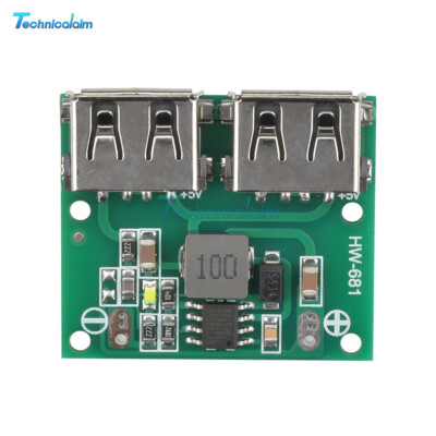 10PCS Dual USB DC-DC Buck Step-down Converter 9V/12V/24V to 5V 2A Charger Module