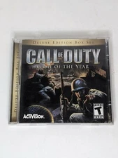 Call Of Duty: Deluxe Edition Box Set Game Of The Year (Pc Game, 2004) Jewel Case