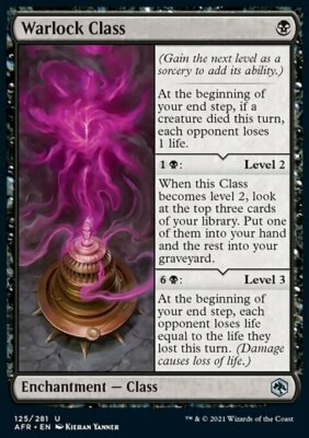 MTG Warlock Class (125/424) Adventures in the Forgotten Realms LP