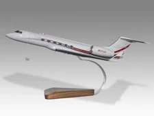 Gulfstream Aerospace G-V N125GH Desk Wood Airplane New Model Small Scale 1/130
