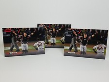 2023 Stadium Club #189 Buster Posey, Giants - Black Foil & Red Foil & Base Card
