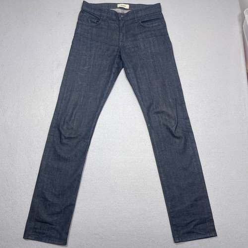 Baldwin Denim Jeans Men 28 Slim Straight Henley Dark Wash Casual Everyday