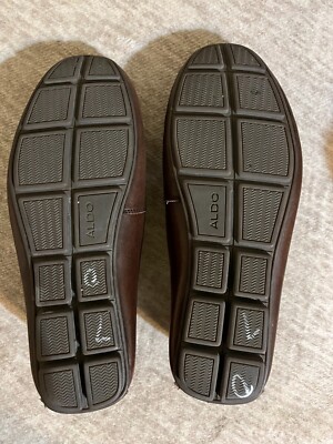 Aldo Shoes Mens 7.5 Casual Slip-On Moccasin Loafers Brown  display picture 2