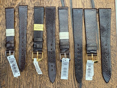 MORELLATO ITALIAN MADE 100% GENUINE BROWN LIZARD LEATHER WATCH STRAP UNPADED ST1