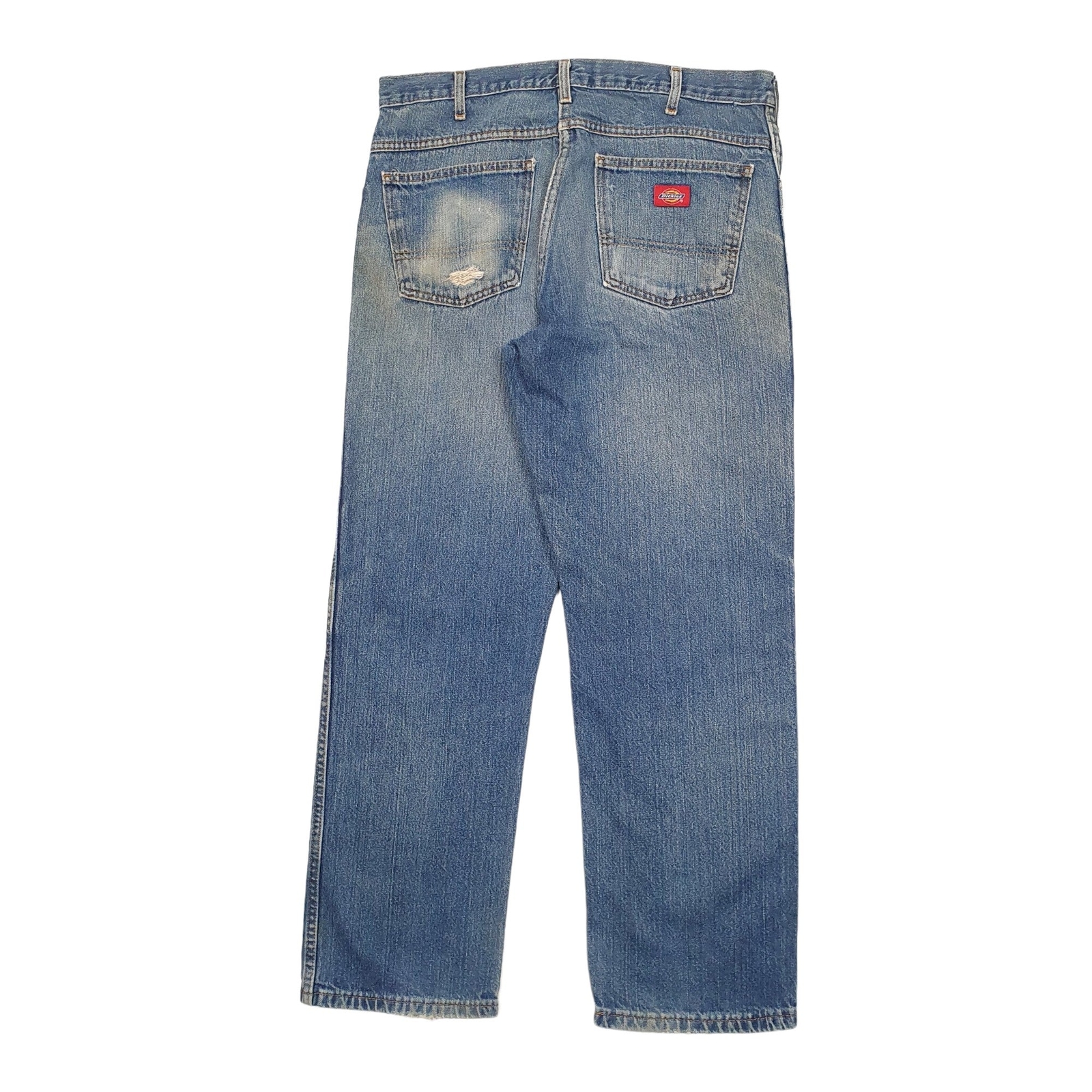 DICKIES Regular Jeans Straight Fit Blue Denim Trousers Mens W34 L30 image 4