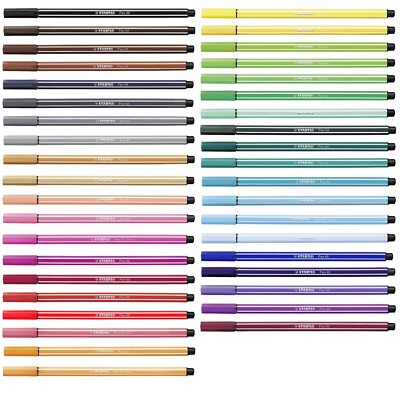 STABILO Pen 68 Premium Felt Tip Fineliner Pens Fibre tip 1.0mm 46 Colours