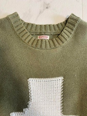 Kapital 5G Cross Knit Sweater Size L . | eBay