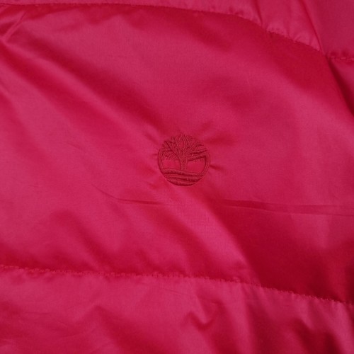 TIMBERLAND Jacket Mens L Large Red Puffer Gale Head Lightweight Insulated Quilt - Picture 2 of 9