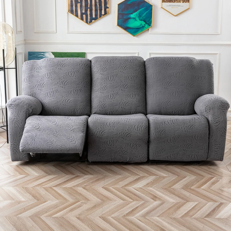 Funda Silla Reclinable, Funda Sofá Elástica 3 Plazas con Reposabrazos, Funda Sofá Suave Foto 2 de 4