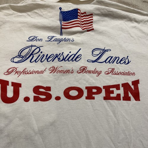 Vintage 90’s US Open Women’s Professional Bowling Polo Shirt M Staff - Picture 6 of 8