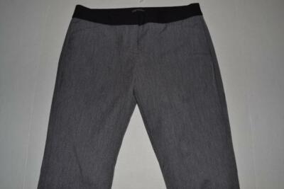 EXPRESS EDITOR GRAY BLACK WAIST BAND PANTS WOMENS SIZE 6