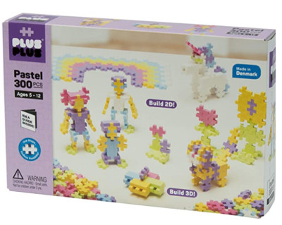 NEW PLUS PLUS Open Play Set 300 Piece Pastel Color Mix Construction 3D Puzzle