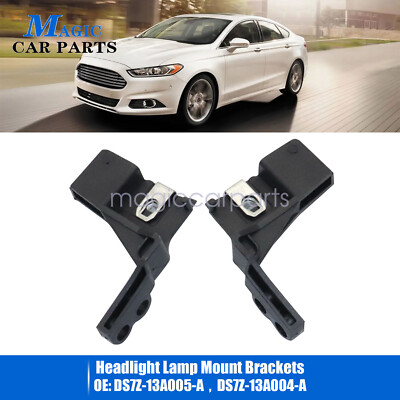 2X Fit 2013-2016 Ford Fusion Mount Headlight Support Bracket L+R DS7Z13A004A