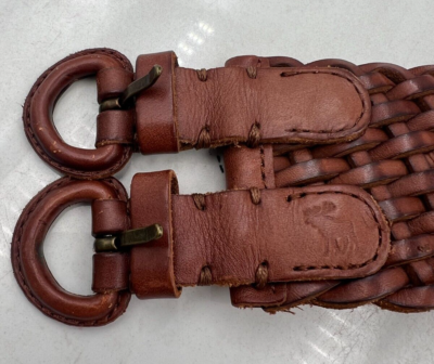 VTG Abercrombie & Fitch Belt Womens Small Brown Leather  display picture 3