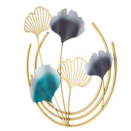 Hojas 3 en 1 Decoración Metal Arte Pared Decoraciones Hojas Doradas Decoración Pared - Imagen 12 de 24