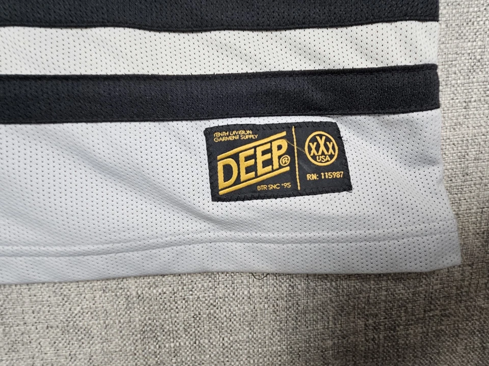 Camiseta 10 Deep Jersey Para Hombres XL Gris Amarillo Malla Hockey Motocross Manga Larga Camisa Foto 4 de 4