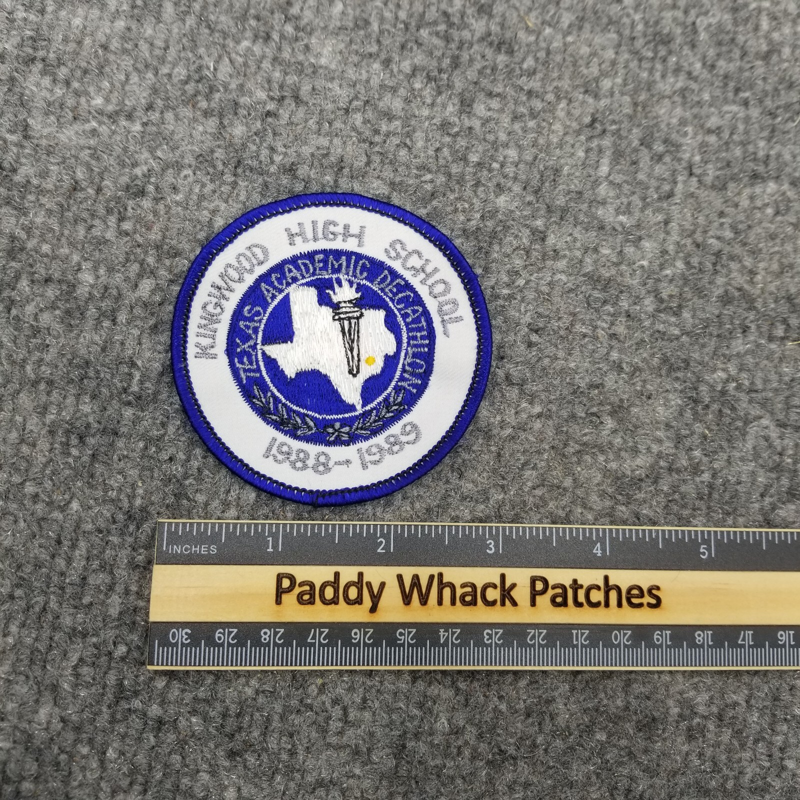 Parche Kingwood High School Texas Academic Decathlon 1988 1989