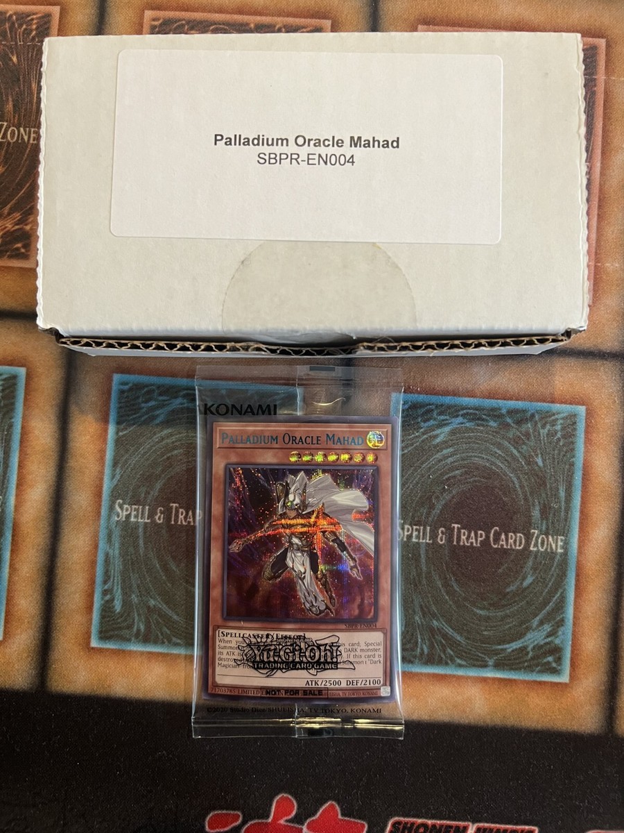YUGIOH PALLADIUM ORACLE MAHAD SBPR-EN004 SEALED PRIZE CARD +