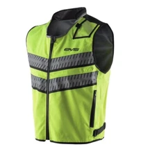 High Visibility Motorcycle Vest Mens Small CE Level 1 Armor EVS Motocross $65