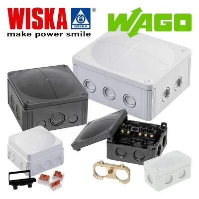 UES-ONLINE Wiska Combi Boxes, All Sizes, Colours, Empty, Terminals, Earthing Clamps, Wagos,