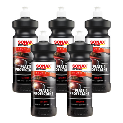 5x 1 Liter Plastic Protectant Exterior Kunstoffpolitur Pflege SONAX PROFILINE