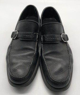 Salvatore Ferragamo Men\'s Black Leather Dress Shoe w/ Buckle sz 11.5D Black Ferragamo Men main image 4