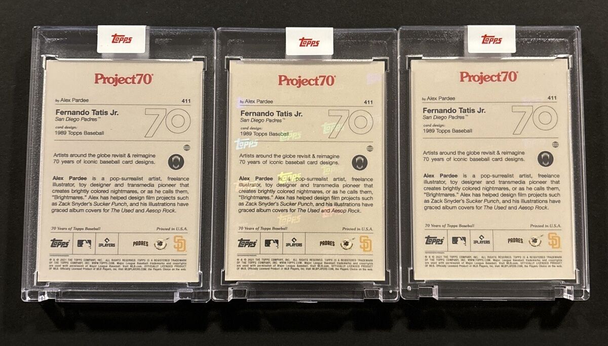FERNANDO TATIS JR 1989 TOPPS PROJECT 70 (2021) ALEX PARDEE