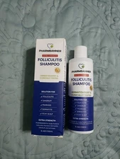 PHARMBANNER Anti-Fungal Shampoo for Folliculitis, Seborrheic Dermatitis, Scal...