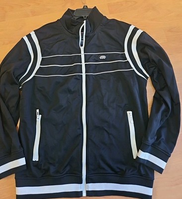 Marc Ecko Unltd Y2K Full Zip Warmup Track Jacket Rhino Size XL Black