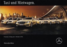 Mercedes-Benz Taxi i wypożyczalnia samochodów Cennik prospektu 06.10.2016, w idealnym stanie