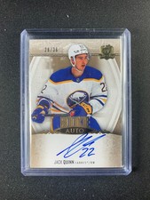 Jack Quinn Rookie Auto /36 #101 2022-23 Upper Deck The Cup Rookie Card RC. rookie card picture