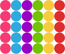 30 Pieces 6 Inch Classroom Floor Stickers Markers Self Adhesive Vinyl Stickers