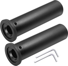 Black Olympic Weight Plate Adapter Sleeves Set Of 2 Durable Secure Fit
