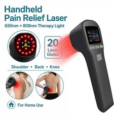 Cold Laser Therapy Device for Pets Humans 650nm 808nm 20 Diodes 880mW LLLT Home