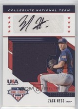 2019 Panini USA Baseball Stars & Stripes Jerseys /199 Zack Hess #USA-AP Auto 0a2