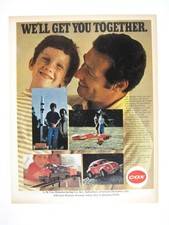 Cox Well Get You Together Vintage Print Ad Toys Rocket Plane Train Car 1970s