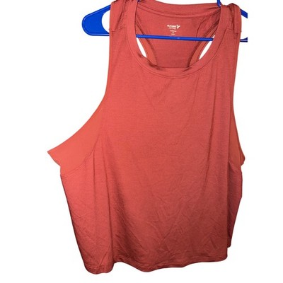 Old Navy Active Ultralite Go Dry Tank Top Women Plus Size 2X Rust Red