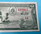 1957 LAOS  1 Kip  P-1a Banknote Farmer with Buffalo UNC-AU  PAPER MONEY — photo 6