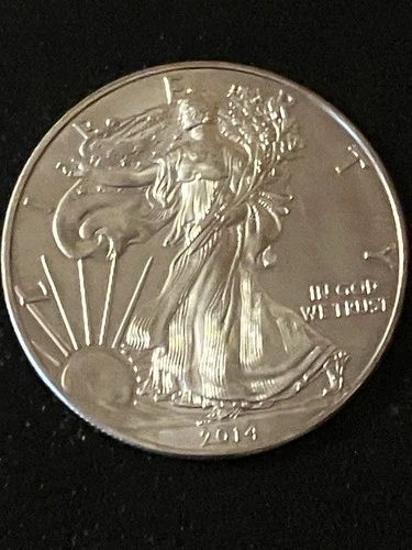 2014 American Silver Eagle 1 oz .999 Fine Silver Bullion Coin. Free Shipping