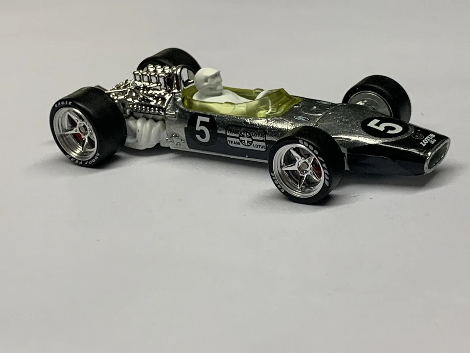 MOC 风火轮 Zamac 67 Lotus Tyoe 49 Indy 汽车带合金车轮真车手/制动器 — 第 2/4 张图片