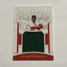 Eduardo Rodriguez 2020 Panini National Treasures Colossal Materials Jersey /99