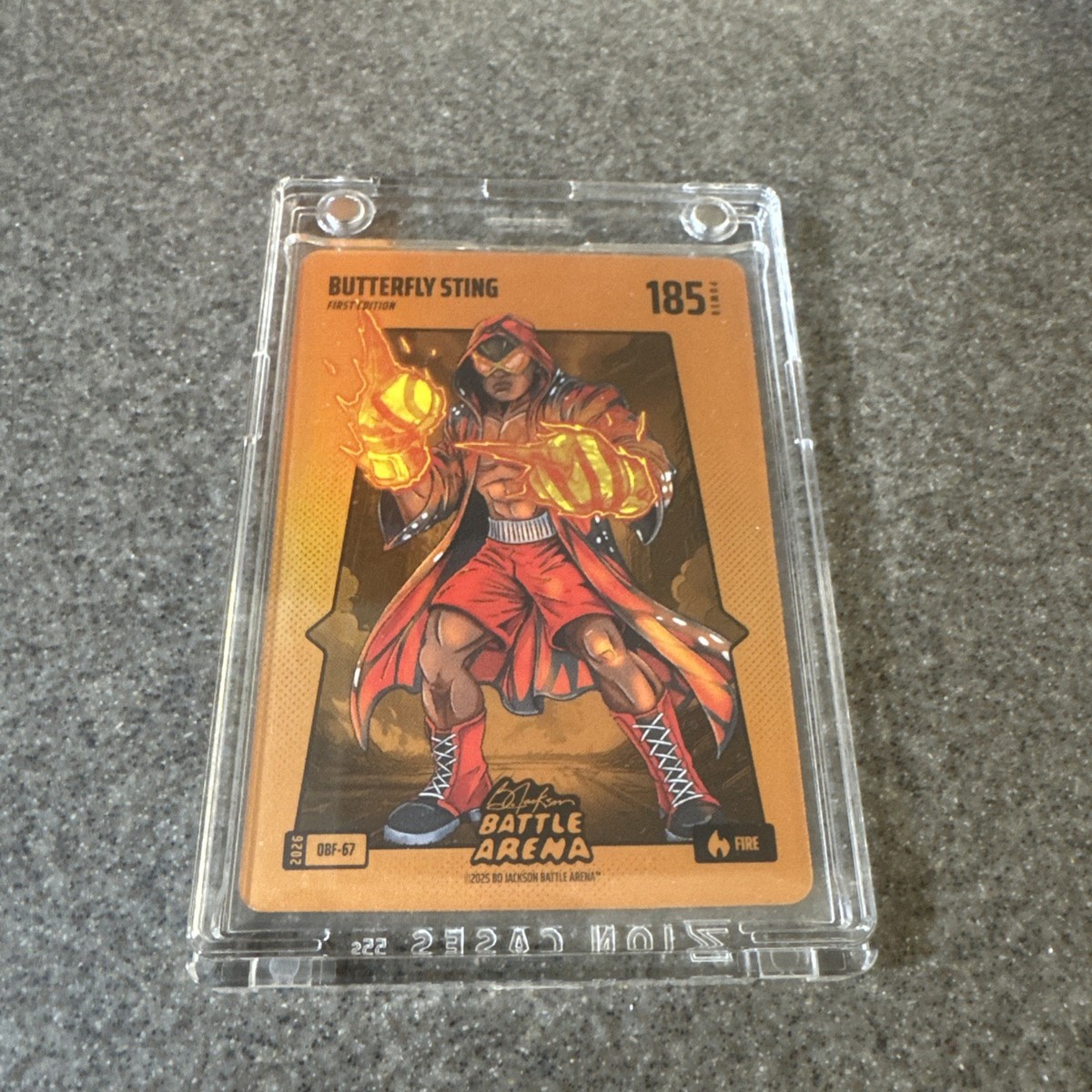 2025 Bo Jackson Battle Arena BUTTERFLY STING Muhammad Ali Fire DBF-67