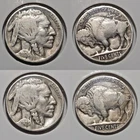 Lot of (2) Buffalo Nickels: 1924-P & 1925-P - VG+ & F+